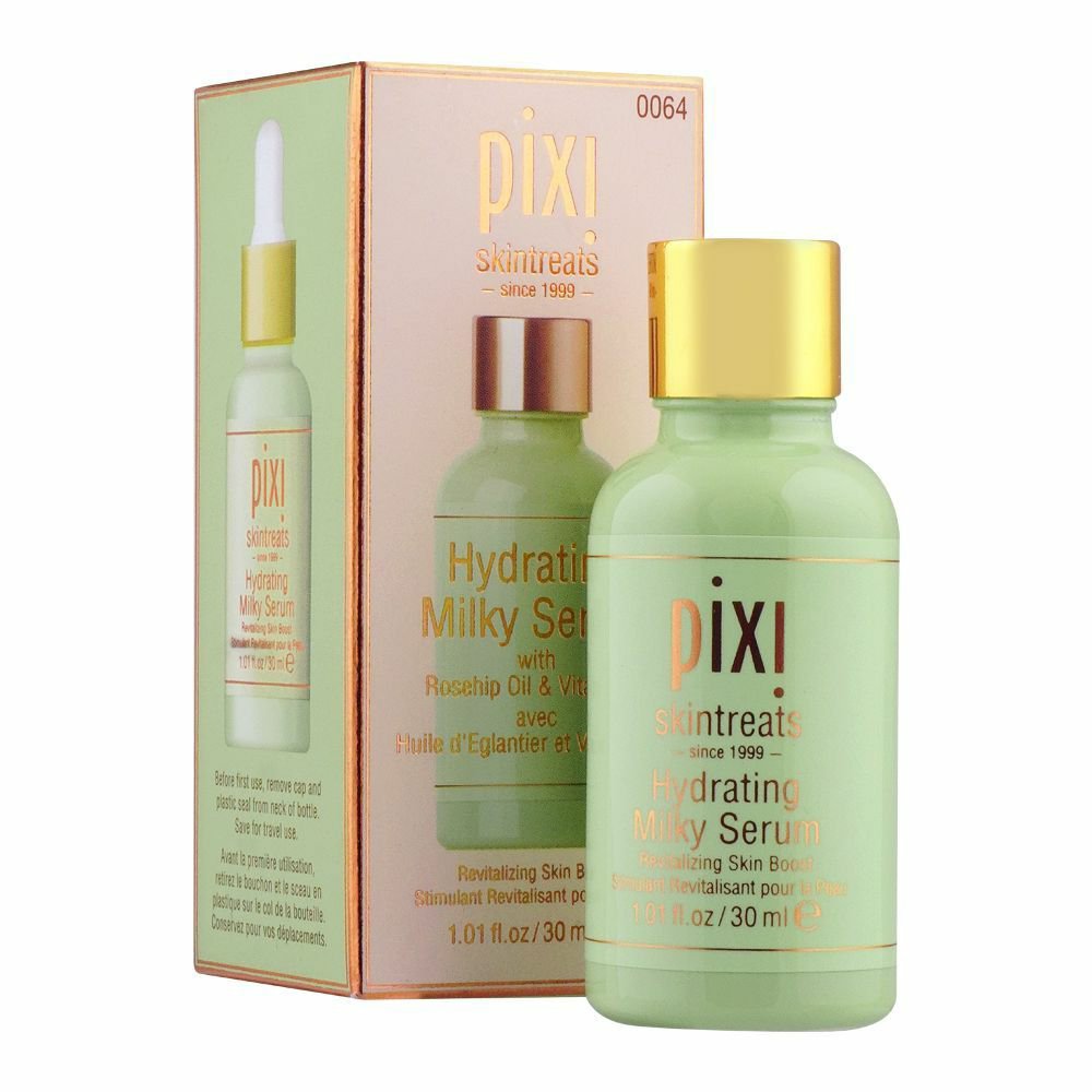 31846-1-1.jpg Pixi Skintreats Rosehip Oil & Vitamin C Hydrating Milky Serum, 30ml - Image 1