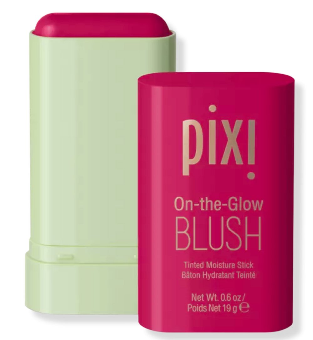 32139-1.jpg Pixi On-the-Glow Blush Ruby (dark pink) Makeup State - Image 1
