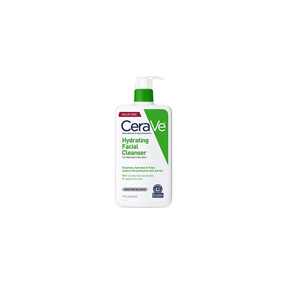 41LLINlLziL._SS1000_1-1.jpg CeraVe Hydrating Cleanser For Normal To Dry Skin 236ml - Image 1