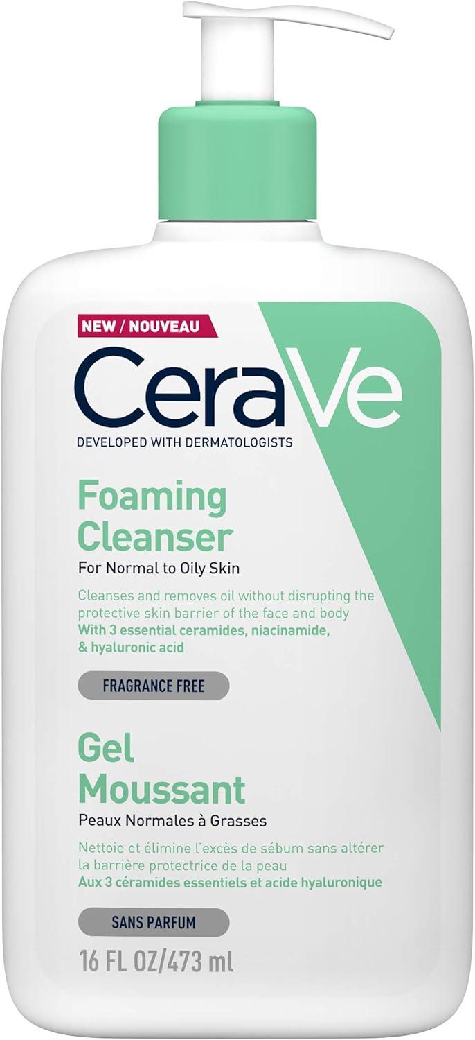 71YZHrEJ8aL._AC_SL1500_1-1.jpg CeraVe Foaming Cleanser 236ml - Image 1