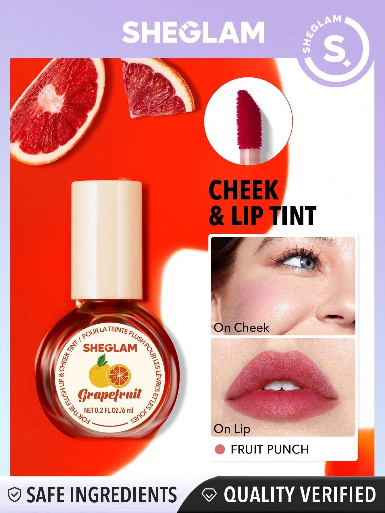 IMG-7113-1.jpg SHEGLAM For The Flush Lip & Cheek Tint fruit punched - Image 1